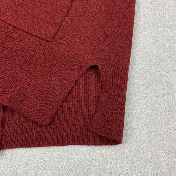 Madewell Cozy Cardigan Sweater Merino Alpaca Wool Pockets Red Womens Small - Picture 6 of 15